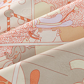 Ready… Go! scarf 45 - Orange | Hermès USA